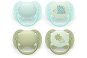 Babyspullen - Philips Avent Pacifier ultra soft dag og nat - SCF094/09