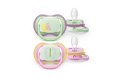 Babyspullen - Philips Avent Pacifier ultra air nighttime - SCF376/29