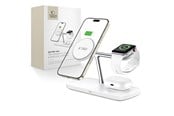 Mobiel - Adapters & Opladers - Tech-Protect QI15W-A45 3-in-1 Wireless Charger with MagSafe for Apple Devices - White - 5906302375615