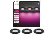 Smart Home - Philips Hue Slim recessed spotlight 90 mm Black - 3-pack - 929004291102