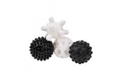 Speelgoed voor baby's - Akuku Soft sensory balls black/white (4 pcs) - A0469