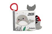 Speelgoed voor baby's - Akuku First book from fabric sensory book MARINE ANIMA - A0480