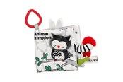 Speelgoed voor baby's - Akuku First book from fabric sensory book ANIMALS KING - A0481