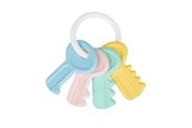 Speelgoed voor baby's - Akuku Baby rattle / KEYS BRIGHT - A0680