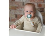 Babyspullen - Akuku The soother band with clip DINOSAURS - A0580