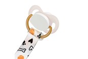 Babyspullen - Akuku The soother band with clip BONES - A0581