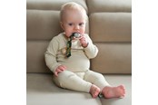 Babyspullen - Akuku The soother band with clip LEAFS - A0583
