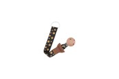 Babyspullen - Akuku The soother band with clip GOLDEN STARS - A0585