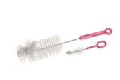 Babyspullen - Akuku Bottles cups and teats brush set PINK - A0571