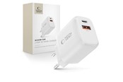 Mobiel - Adapters & Opladers - Tech-Protect NCA45W-GAN AC Charger 2-Ports USB-C / USB-A 45W - White - 5906302335985