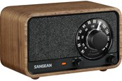 DAB & Wekkerradio - Sangean WR-8 AM/FM/Bluetooth Radio Vintage Walnut - AM/FM - Mono - Walnoot - A500545