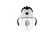 Babyspullen - Akuku Non-spill training cup with weighted straw GREY - A0034