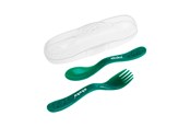 Babyspullen - Akuku Cutlery set in case dark green - A0074