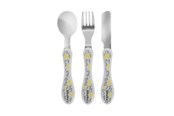 Babyspullen - Akuku Stainless steel cutlery set: fork spoon knife - A0103