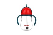 Babyspullen - Akuku Non-spill cup with weighted straw BLUE/RED - A0164