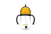 Babyspullen - Akuku Non-spill cup with weighted straw NAVY BLUE/YELLOW - A0165