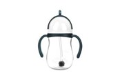 Babyspullen - Akuku Non-spill cup with weighted straw BLUE/GREY - A0166
