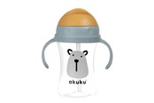 Babyspullen - Akuku Cup with flip-top straw 300 ml / BEAR - A0203
