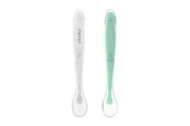Babyspullen - Akuku Soft silicone spoon WHITE - A0417