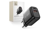 Mobiel - Adapters & Opladers - Tech-Protect NCA45W-GAN AC Charger 2-Ports USB-C / USB-A 45W - Black - 5906302335992