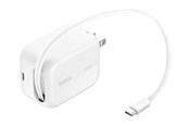 Mobiel - Adapters & Opladers - Belkin UltraCharge power adapter - retractable GAN - USB-C - 45 watt - WCH023KQWH