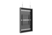 Muurbevestigingen, AV-bevestigingen & AV-meubels - Multibrackets M Pro Series enclosure - low profile - for LCD display - medium - black - Max 50 kg - recommended for 49" - 7340234813902