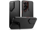 Mobiel - Covers & Cases - Tech-Protect Kevlar Aura MagSafe Case for Samsung Galaxy S26 - Black & Orange - 5906302352401