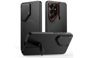 Mobiel - Covers & Cases - Tech-Protect Kevlar Aura MagSafe Case for Samsung Galaxy S26 Ultra - Black and Orange - 5906302352425