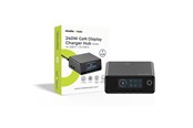 Mobiel - Adapters & Opladers - Mobile Origin 240W GaN Display Charger Hub PW39 - 4x USB-C + 2x USB-A - MO-240WDCH-PW39
