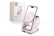 Mobiel - Adapters & Opladers - Tech-Protect QI15W-A43 3in1 MagSafe Inductive Charger - Pink - 5906302380190