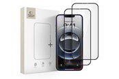 Mobiel - Beschermend glas - Tech-Protect Glass Fit+ 2-pack Tempered Glass for iPhone 17e / 16e / 14 / 13 Pro / 13 - Black - 5906302360123