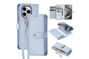 Mobiel - Covers & Cases - Dux Ducis Lava Leather Case for iPhone 15 Pro - Blue - 6971824163179