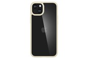 Mobiel - Covers & Cases - Spigen Crystal Hybrid iPhone 15 Plus Case - Transparent Beige - Spigen Crystal Hybrid, sand beige - iPhone 15 Plus