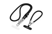 Mobiel - Overige accessoires - Tech-Protect C10S Rope Phone Lanyard - Black-Titanium - 5906302340088