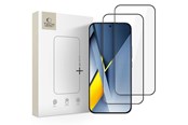 Mobiel - Beschermend glas - Tech-Protect Glass Fit+ 2-pack for Xiaomi Poco F8 Pro Ultra - Black - 5906302352661