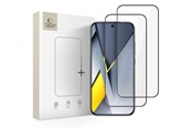 Mobiel - Beschermend glas - Tech-Protect Glass Fit+ 2-pack for Xiaomi Poco F8 Pro - Black - 5906302352678