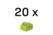 Accessoires - Lindy RJ45 Port Blocker Green (20-Pack) - 47895