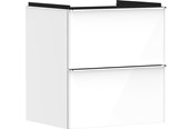 Douche- en montageaccessoires - Hansgrohe xelu q vanity unit high gloss white 580/475 with 2 - 54023000