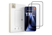 Mobiel - Beschermend glas - Tech-Protect Glass Fit+ 2-Pack Tempered Glass for Xiaomi 17T Pro - Black - 5906302323463