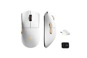 Muis - MCHOSE K7 Ultra Lightweight Wireless (White Gold) - Gaming muis - Optisch - 5 knoppen - Wit - HW-K7-11