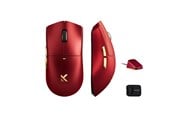 Muis - MCHOSE K7 Ultra Lightweight Wireless (Iron Red) - Gaming muis - Optisch - 5 knoppen - Rood - HW-K7-12