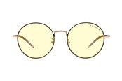 Game bril - Gunnar Ellipse - prescription glasses - for computer - frame: black / gold - lens: amber - ELL-10901