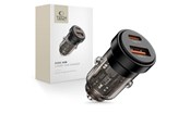 Mobiel - Adapters & Opladers - Tech-Protect CC03 Car Charger 30W 2-Ports USB-A / USB-C - Black - 5906302361649
