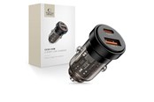 Mobiel - Adapters & Opladers - Tech-Protect CC03 45W Car Charger 2-Ports USB-A / USB-C - Black - 5906302361656