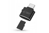 Geheugenkaart - adapter en kaartlezer - Tech-Protect UltraBoost microSD card reader adapter with USB-C - black - 5906302361953