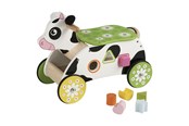 Houten speelgoed - Primi Passi - Wooden Shape and Walker Cow - PP1043