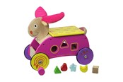 Houten speelgoed - Primi Passi - Wooden Shape and Walker Rabbit Pink - PP1061