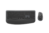 Toetsenbord - Logitech Signature Comfort Plus Combo MK880 for Business (Graphite) - Keyboard and mouse set - Noords - Grijs - 920-014054