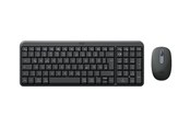Toetsenbord - Logitech MK250 - keyboard and mouse set - QWERTZ - German - graphite Input Device - Keyboard and mouse set - Duits - Zwart - 920-013552