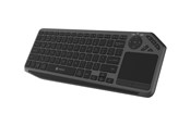 Toetsenbord - Natec TURBOT 2 - keyboard - 75% compact - with touchpad - QWERTY - US - black grey Input Device - Toetsenbord - Engels (US international) - Grijs - NKL-2317